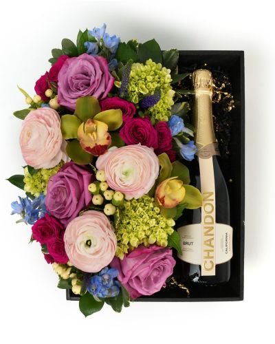 Flora Box Pastel Chandon Brut