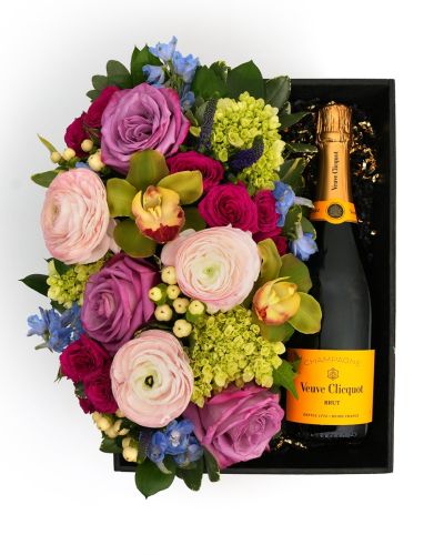 Flora Box Pastel Veuve Clicquot