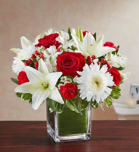 Boca Raton Florist - Healing Tears In Red & White –